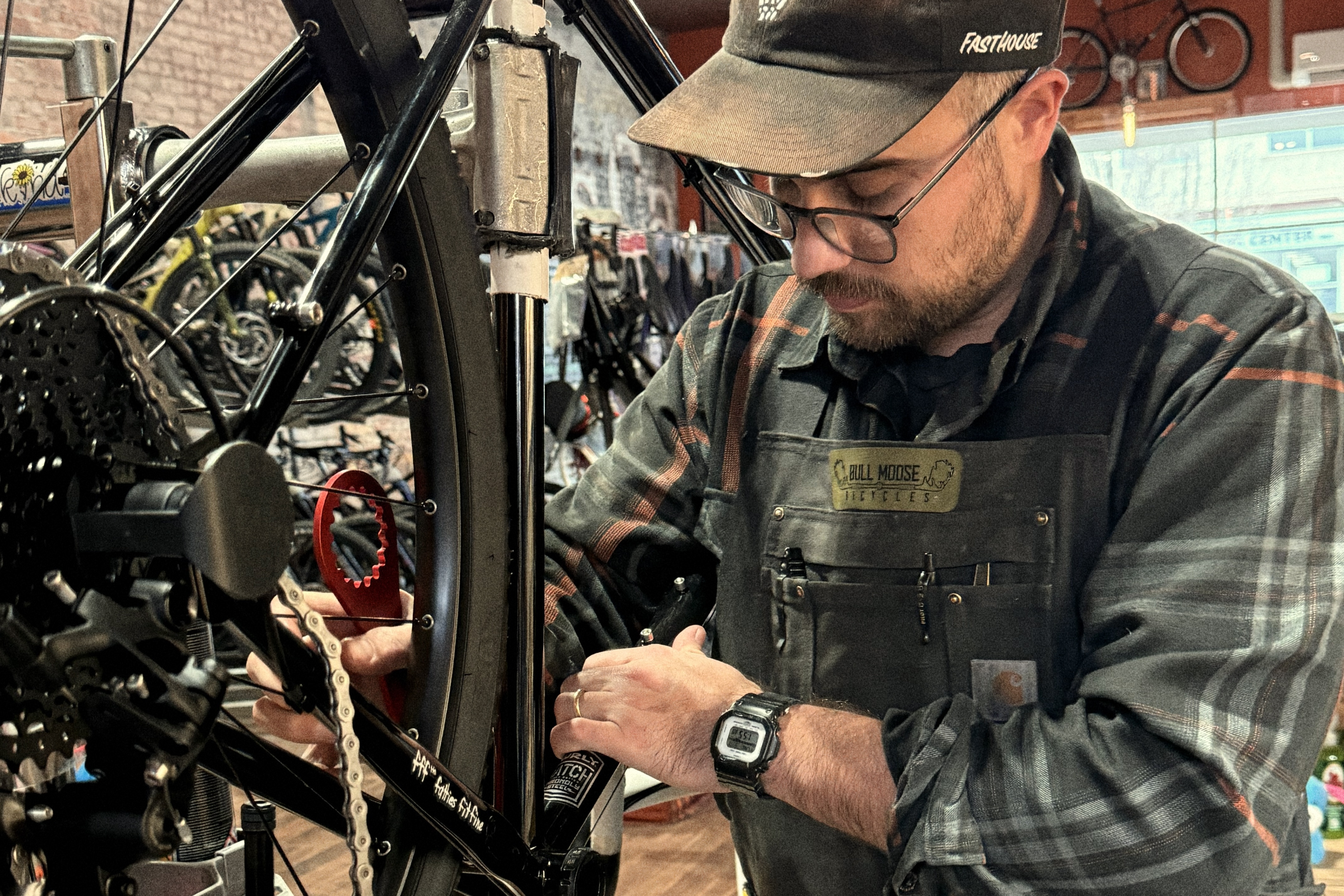 Bike shop interior