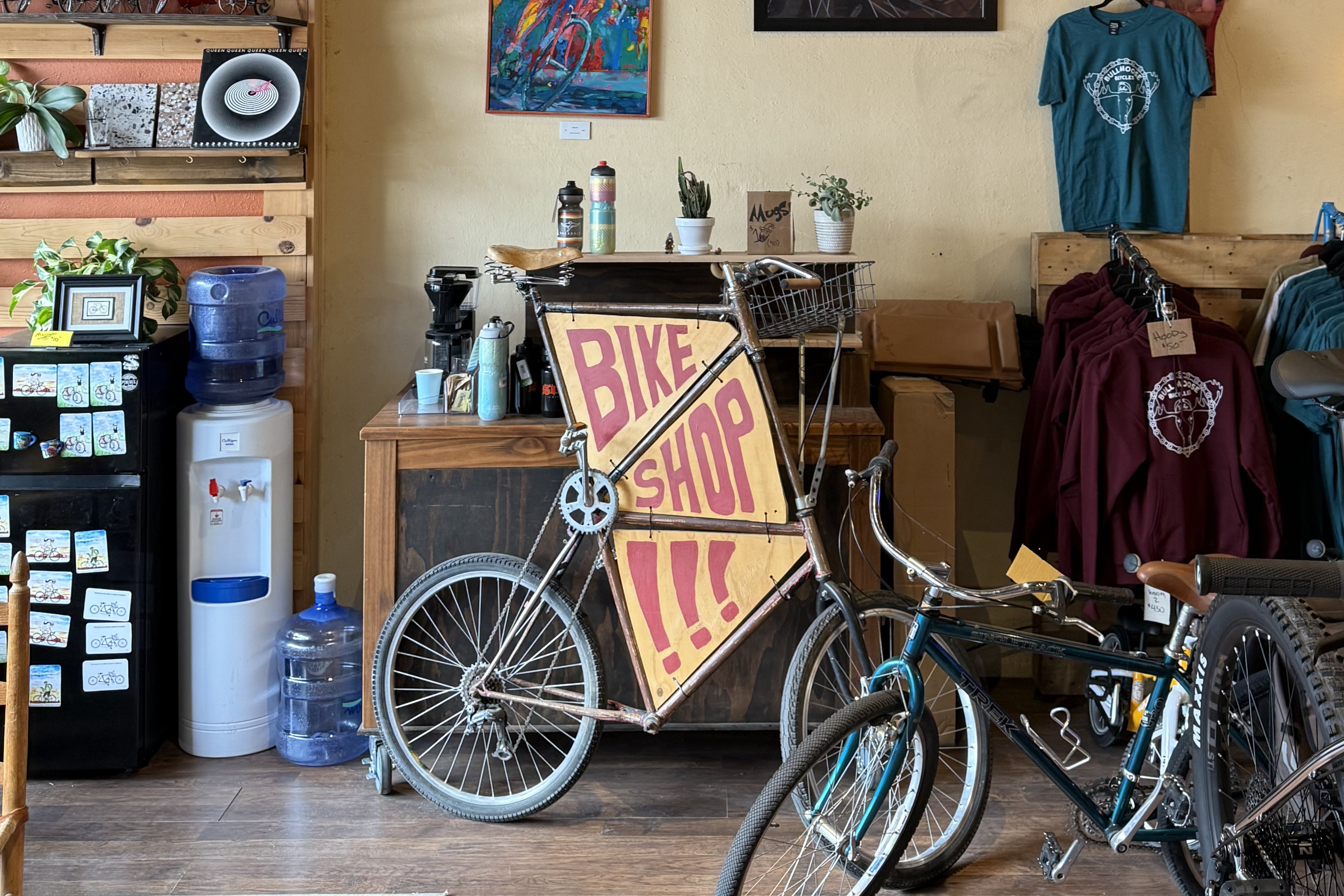 Tall bike at Bull Moose Bicycles